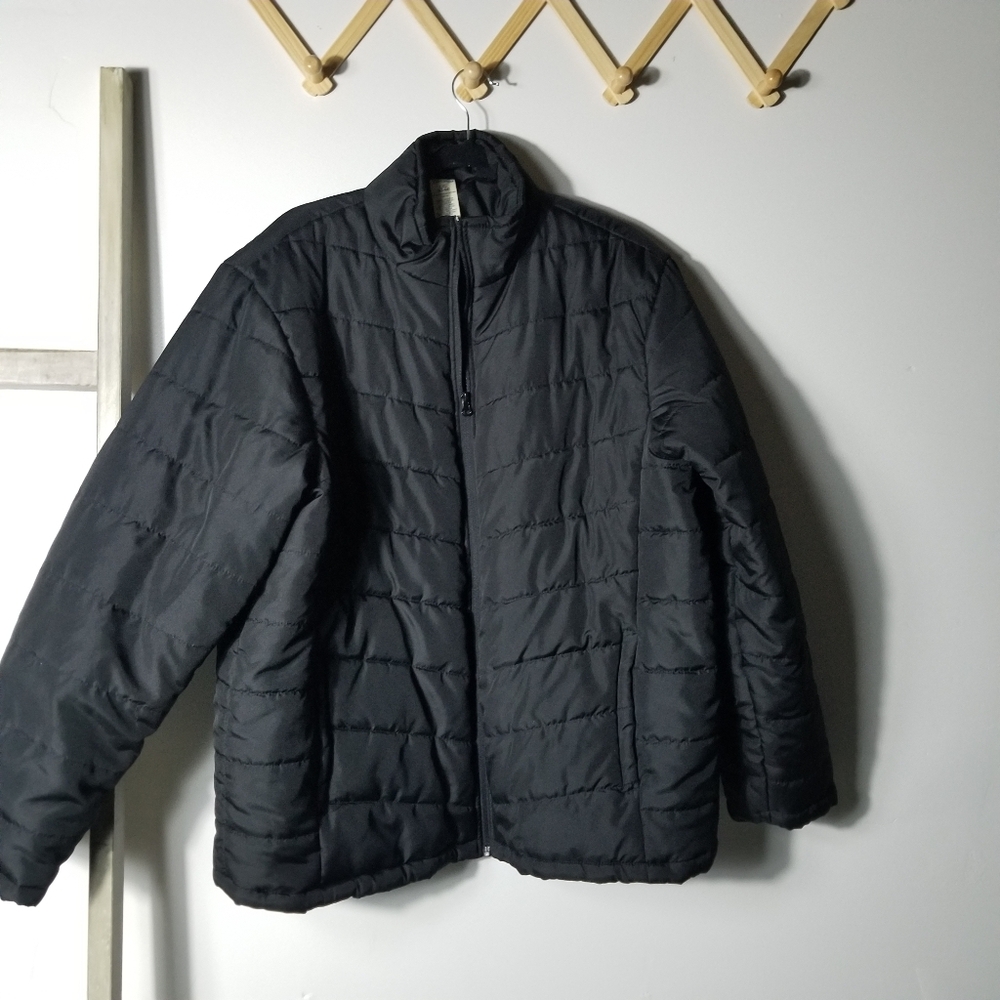 LIKE NEW FLADED GLORY MEN'S BLACK PUFFER COAT SIZE LARGE